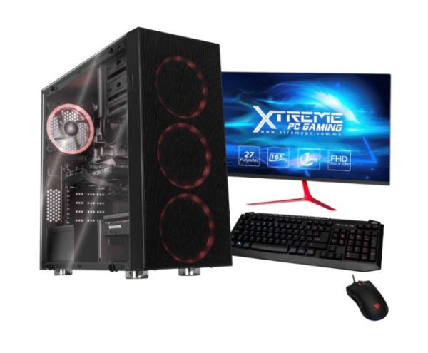 Computadora Gamer Xtreme PC Gaming CM-05400 - NVIDIA GeForce RTX 3060 - AMD Ryzen 5 5600X - 16GB - 2TB - 500GB SSD - Windows 10 Versión de Prueba - Incluye Monitor, Teclado y Mouse - XTPCR516GB3060MBV1