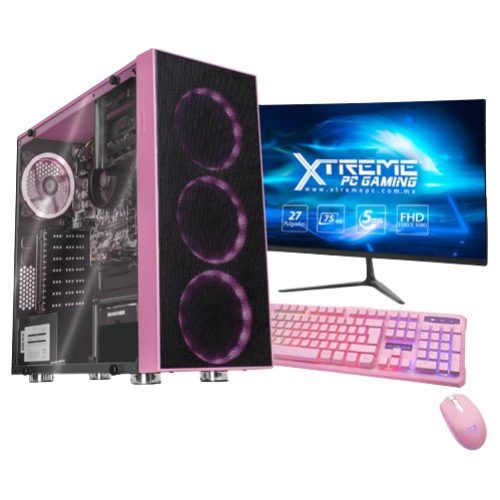Computadora Gamer Xtreme PC Gaming CM-99971 – AMD Ryzen 5 4600G – 16GB – 3TB – 240GB SSD – Windows 10 Versión de Prueba – Incluye Monitor, Teclado y Mouse – XTPCR516GBRENOIRMP