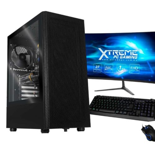 Computadora Gamer Xtreme PC Gaming CM-60409 – NVIDIA GeForce GTX 1650 – Intel Core i5-10400F – 16GB – 500GB SSD – Windows 10 Versión de Prueba – Incluye Monitor, Teclado y Mouse – XTXPGI516GB1650MB