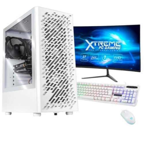 Computadora Gamer Xtreme PC Gaming CM-60412 – NVIDIA GeForce GTX 1650 – Intel Core i5-10400F – 16GB – 500GB SSD – Windows 10 Versión de Prueba – Incluye Monitor, Teclado y Mouse – XTXPGI516GB1650MWV1