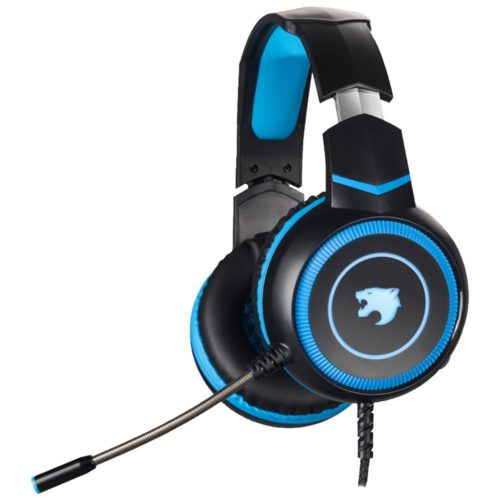 Diadema Gamer Yaguaret Quimera – Alámbrico – Micrófono – LED – Negro con Azul – HGQUIMERAYGT