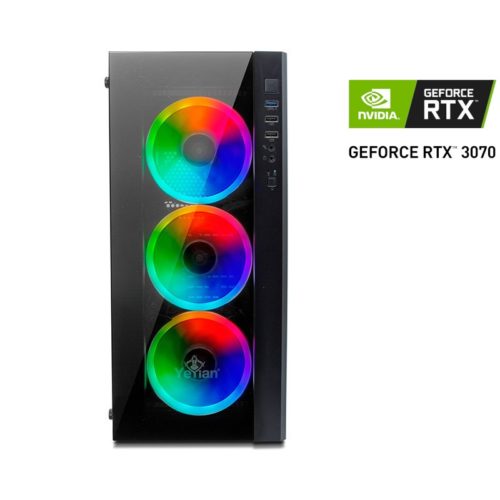 Computadora Gamer YeYian Katana X21 – NVIDIA GeForce RTX 3070 – Intel Core i7-12700KF – 16GB – 1TB SSD – Windows 11 – YPB-KAT-X21