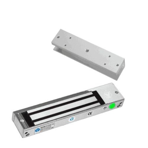 Cerradura magnética YLI YM180NLED – Para puertas de vidrio sin marco – 180kg – Con indicador LED – YM-180N(LED) + MBK-180U