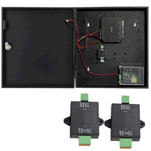 Panel de Control de Acceso ZKTeco C2260WRPack – Solo tarjeta – Para 2 puertas – 2 Convertidores WR485 A Wiegand – C2260WRPack