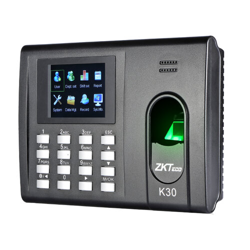 Lector Biométrico ZKTeco K30 – 2.8″ – 500 Huellas – TCP/IP – USB – K-30