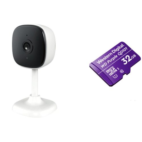 Cámara IP ZKTeco NG-C1201 – 2MP – Cubo – Lente 3.6mm – IR 5M – Wi-Fi – Incluye Memoria Micro SDHC 32GB – NGTECO C1201 With SD Card