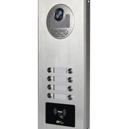 Videoportero ZKTeco VE08A01 – Para 8 Monitores – Cámara 700TVL – Visión Nocturna – Apertura de Puerta con Tarjeta RFID – VE08-A01