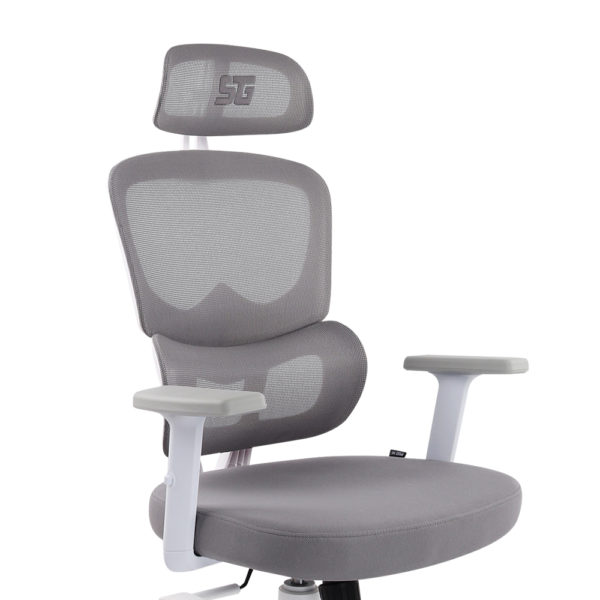 Silla Mesh Gaming Chair Vorago CGM-400, hasta 150Kg, Blanco - Imagen 4